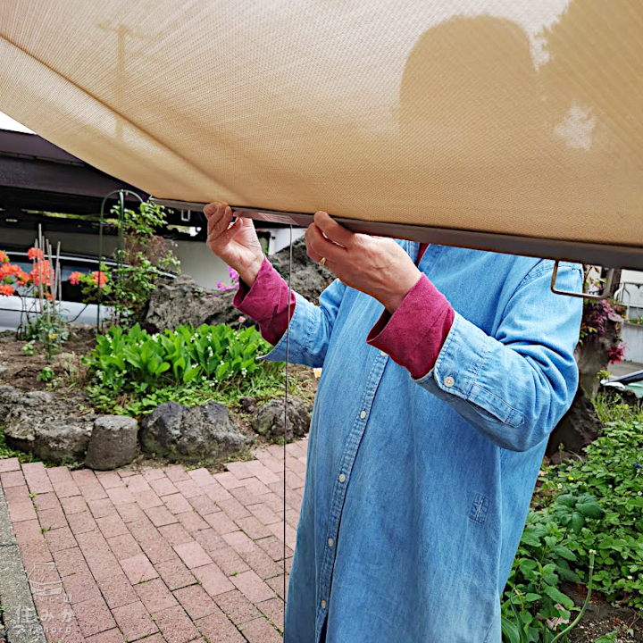 オープンテラスのようなお庭があるお家 シェード3