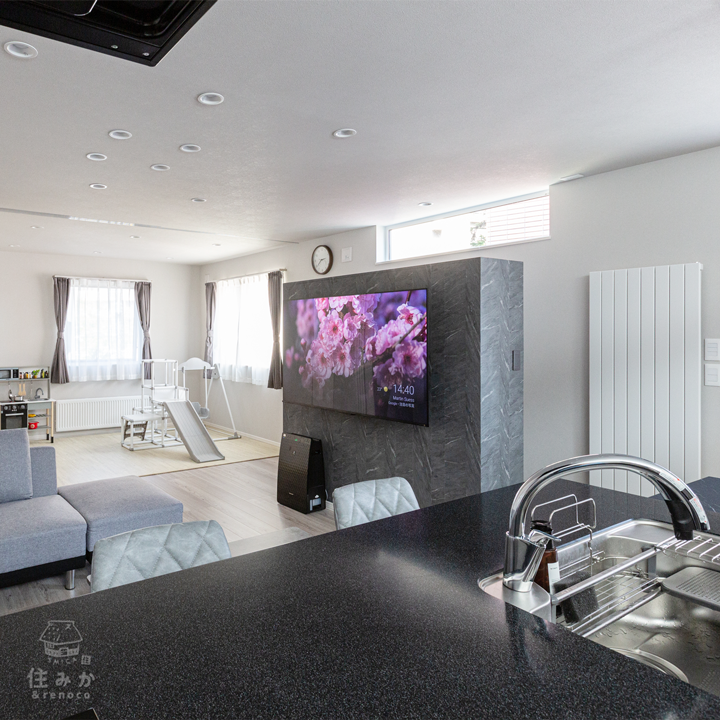 家族みんなが安心して暮らせるお家 子世帯のキッチン